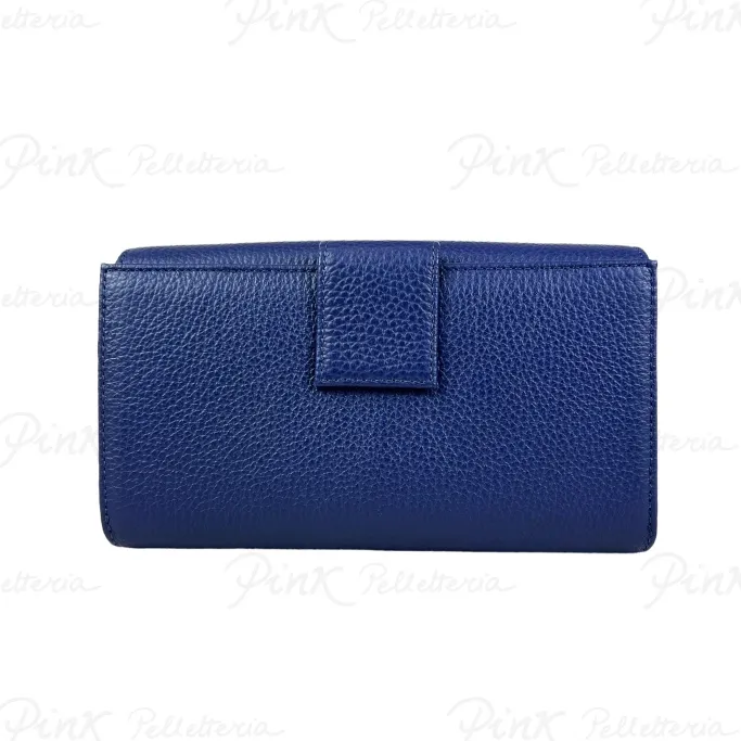 -COCCINELLE Metallic Soft Portafoglio E2MW5118501 B50 Royal Blue