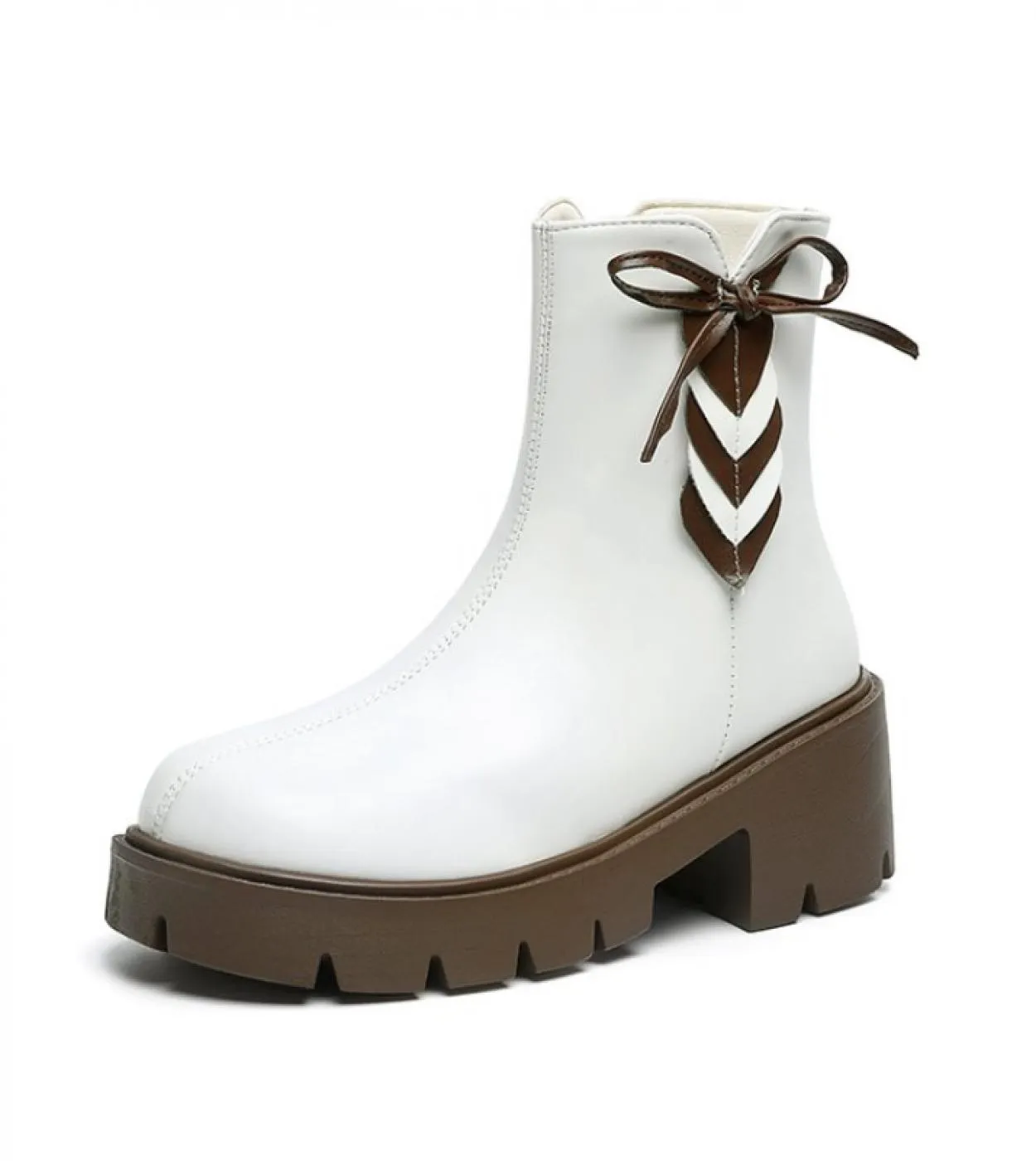 2022 nuovi stivali Chelsea autunno inverno piattaforma da donna stivaletti neri bianchi per donna scarpe punk corte peluche fioc