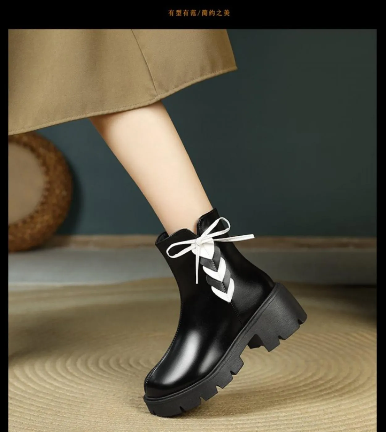 2022 nuovi stivali Chelsea autunno inverno piattaforma da donna stivaletti neri bianchi per donna scarpe punk corte peluche fioc