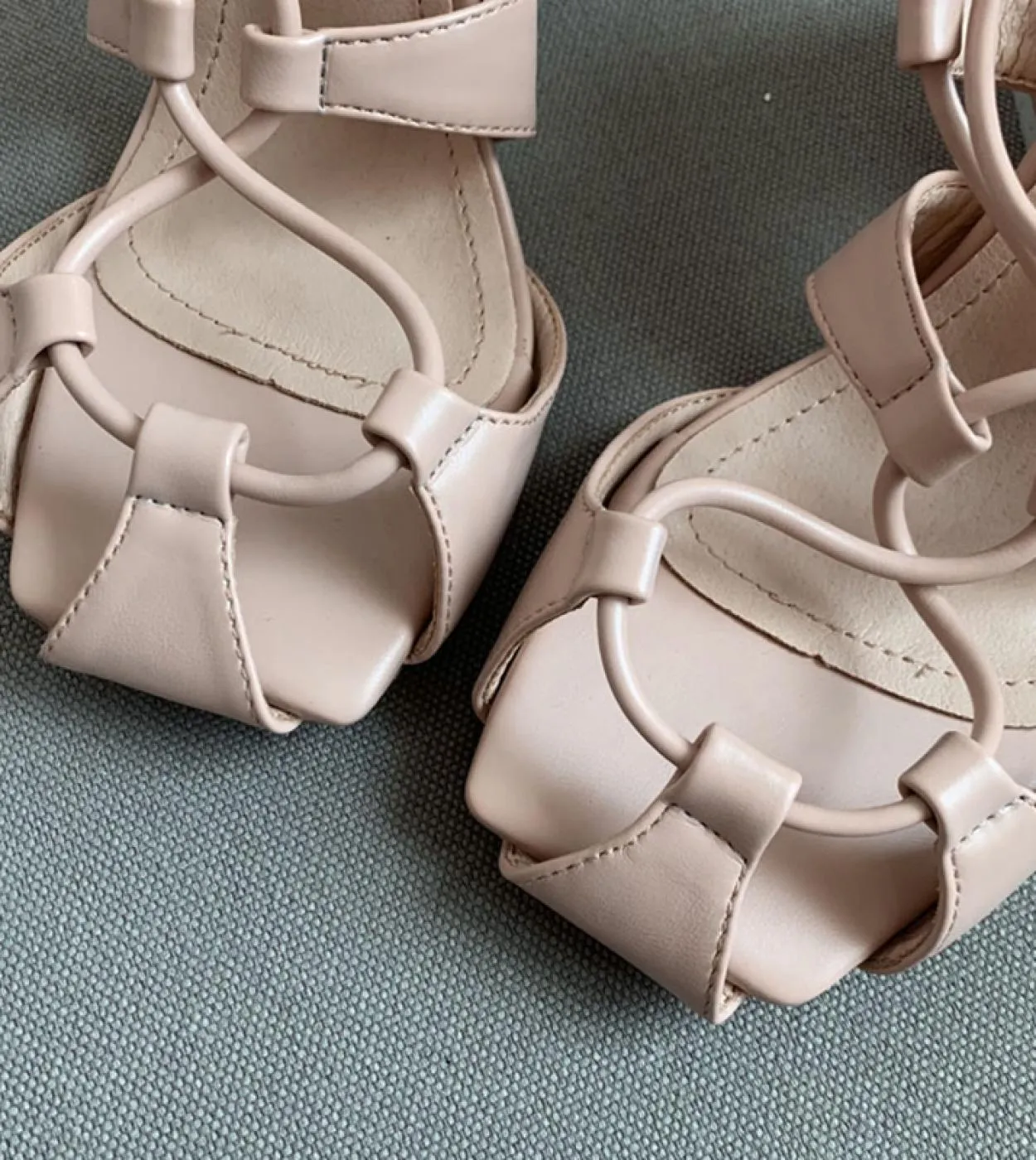 2023 Nuove Donne di Estate 108 cm Tacchi Alti Rosa Sandali Rossi Slingback In Pelle Gladiatori Sandali Lady Prom Discoteca Scar