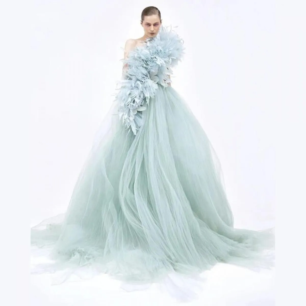 Abiti da festa rossi alla moda Abiti da ballo lunghi in tulle con volant Abiti da compleanno Abiti monospalla personalizzati Chi