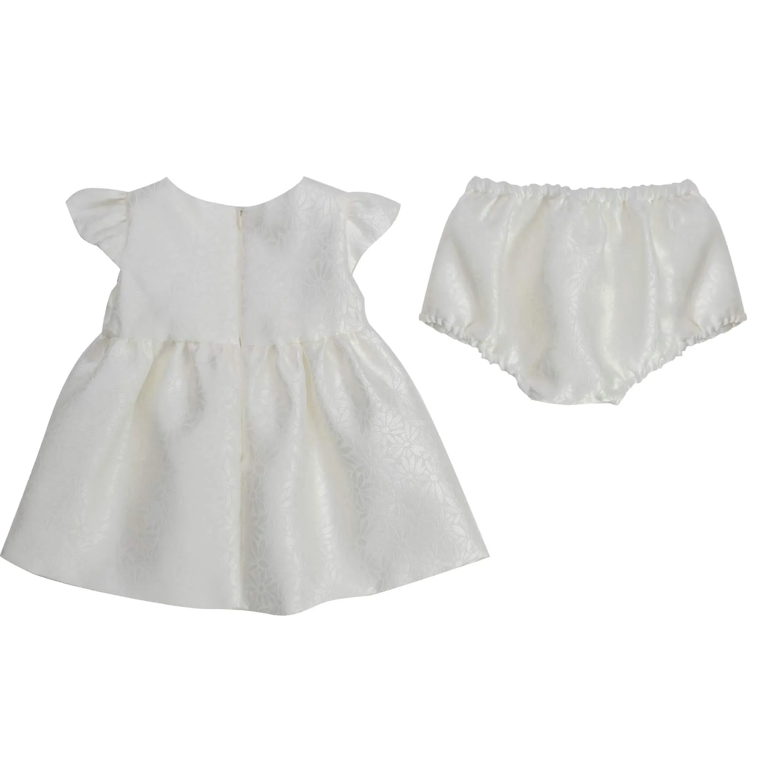 Abito Bimba Bianco Latte Con Culotte