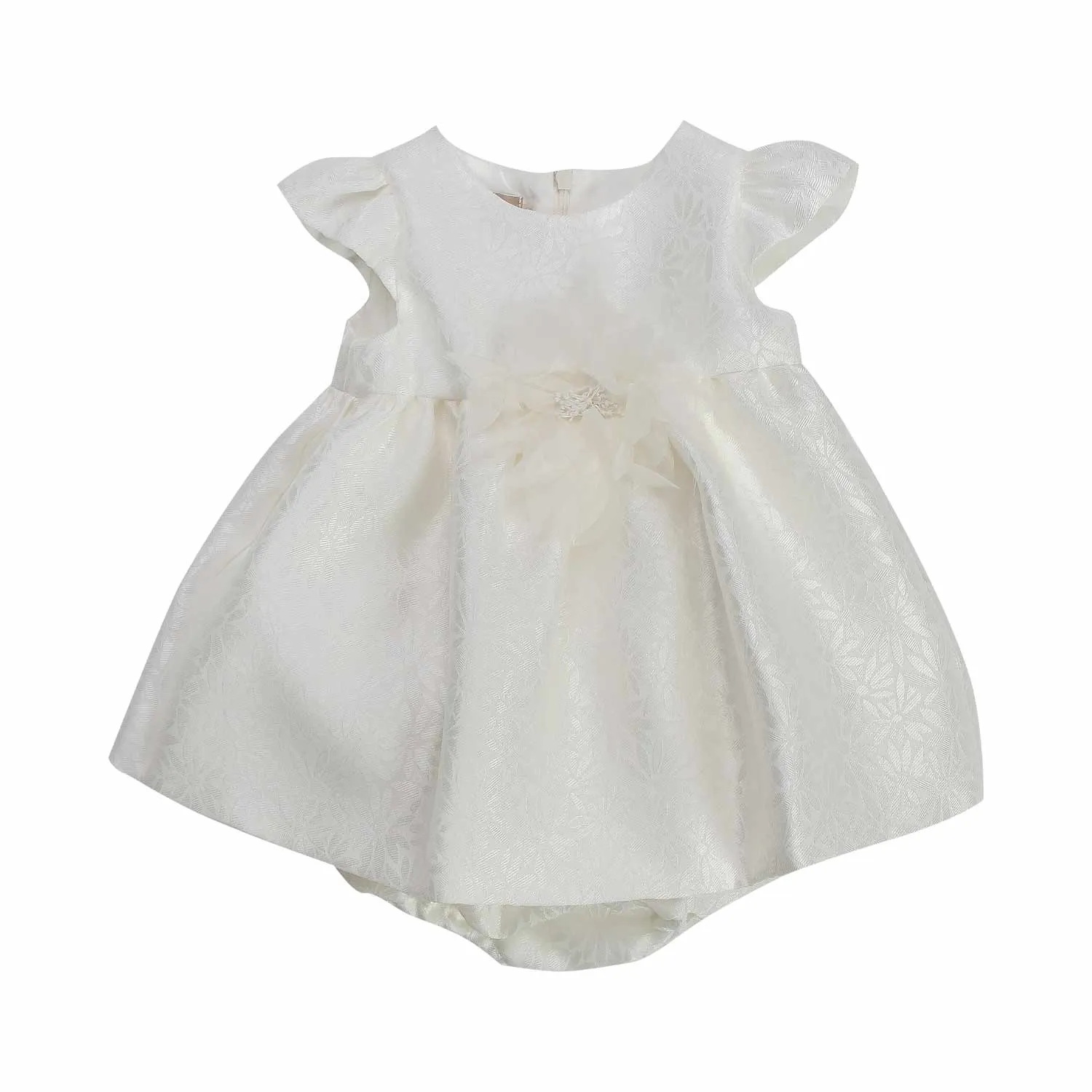 Abito Bimba Bianco Latte Con Culotte