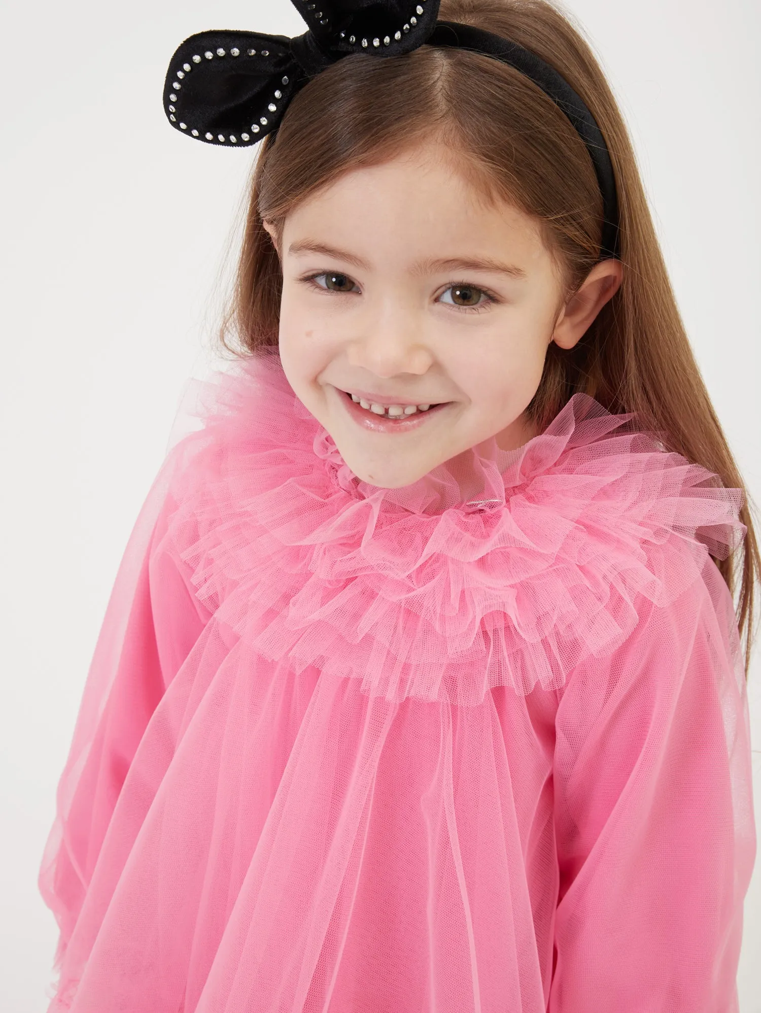Abito rosa in tulle per bambina