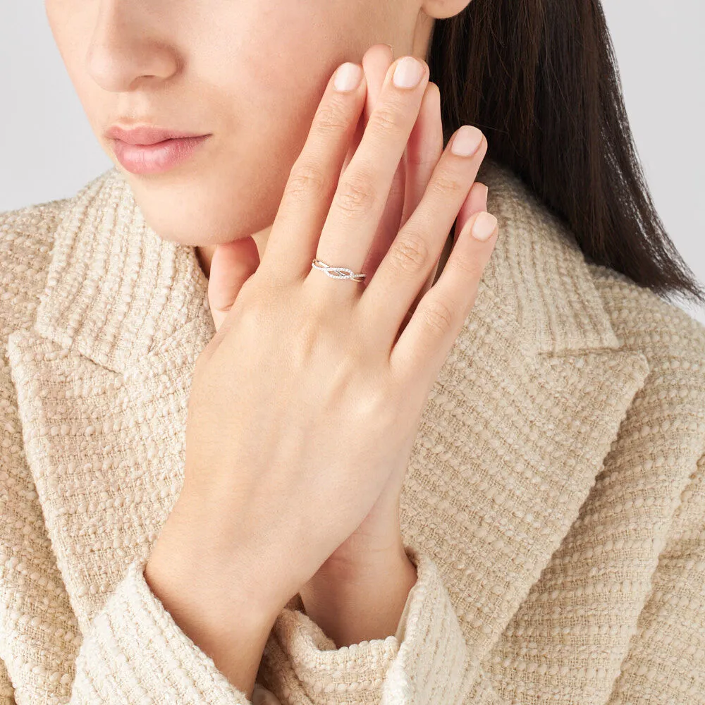 Anello Fantasia Sophia Oro Bianco E Diamanti