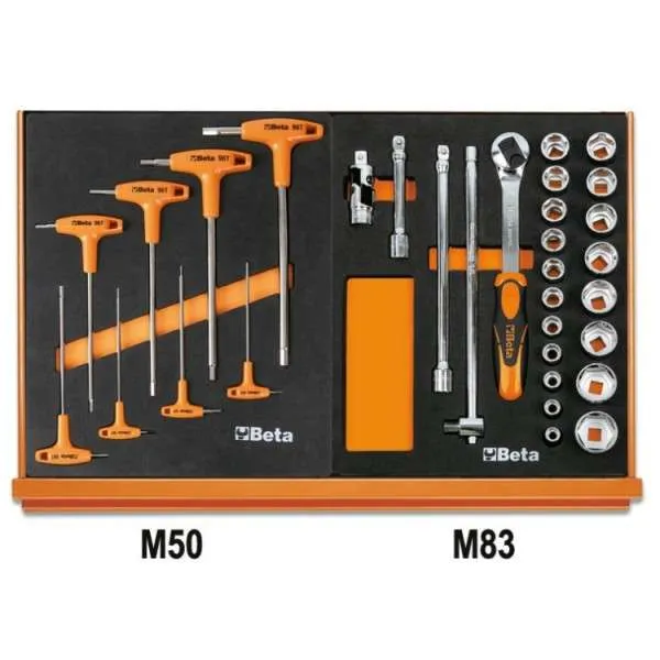 Assortimento 144 utensili in termoformati morbidi 5904VU/2M Beta 