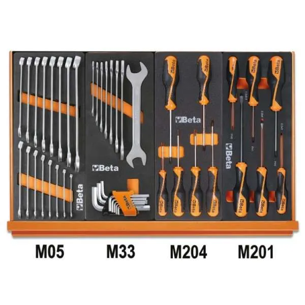 Assortimento 144 utensili in termoformati morbidi 5904VU/2M Beta 