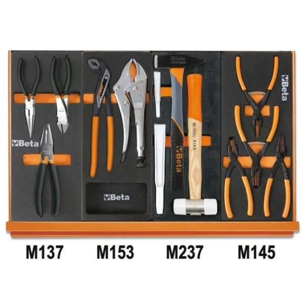 Assortimento 144 utensili in termoformati morbidi 5904VU/2M Beta 