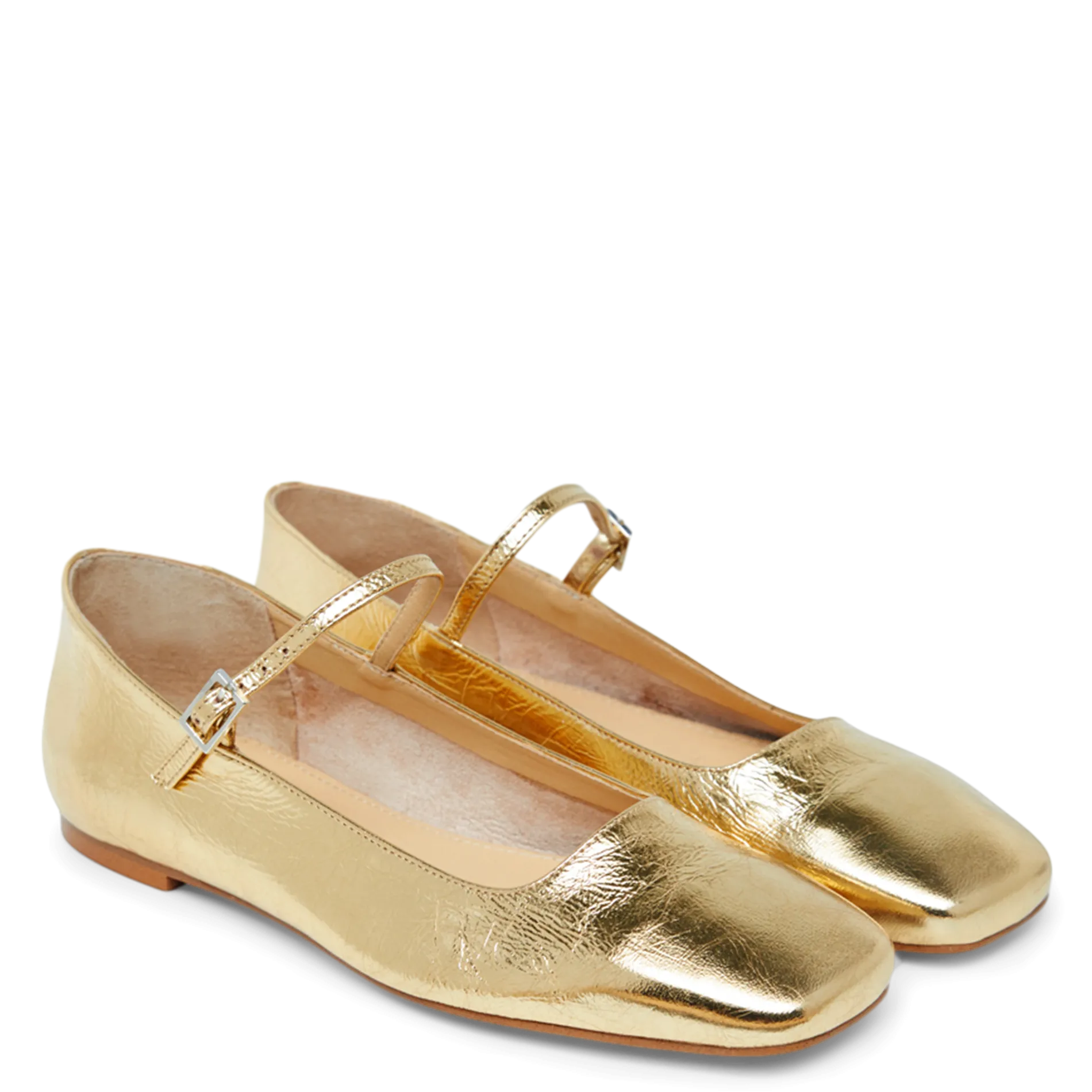  AUGUSTA   JULIETA - Ballerine in pelle metallizzata | Dorato