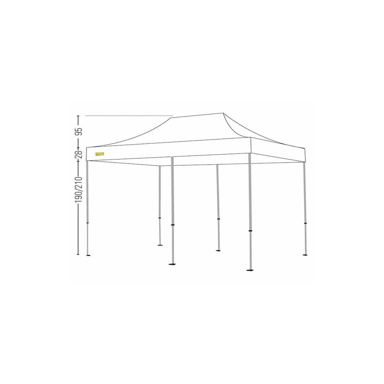 Bertoni Pro 3x6 Gazebo Pieghevole Automatico