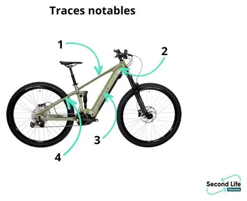 Bicicletta da esposizione - Caricabatterie Sunn 630 Shimano Deore 12V 625Wh verde 2023 MTB a sospensione integrale