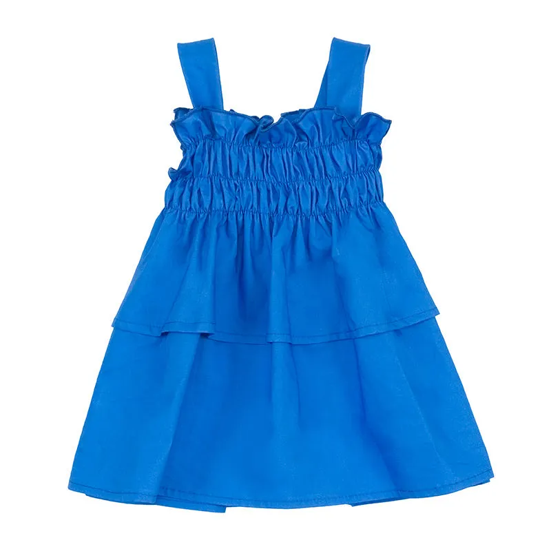 Blusa blu per neonata e bambina