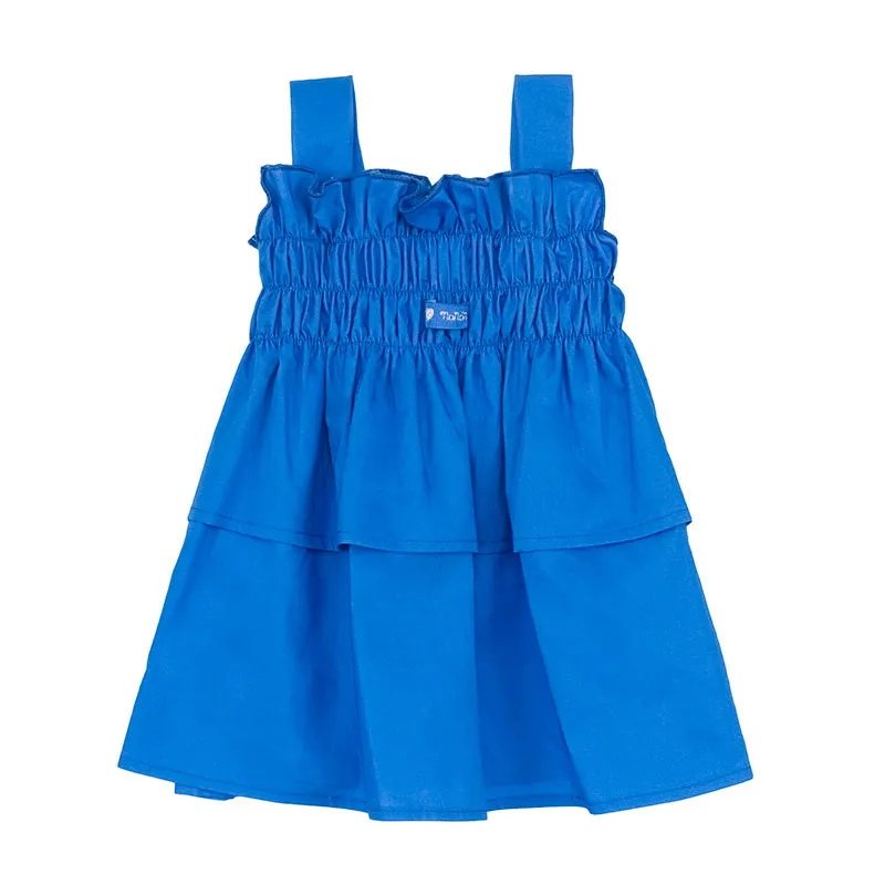 Blusa blu per neonata e bambina