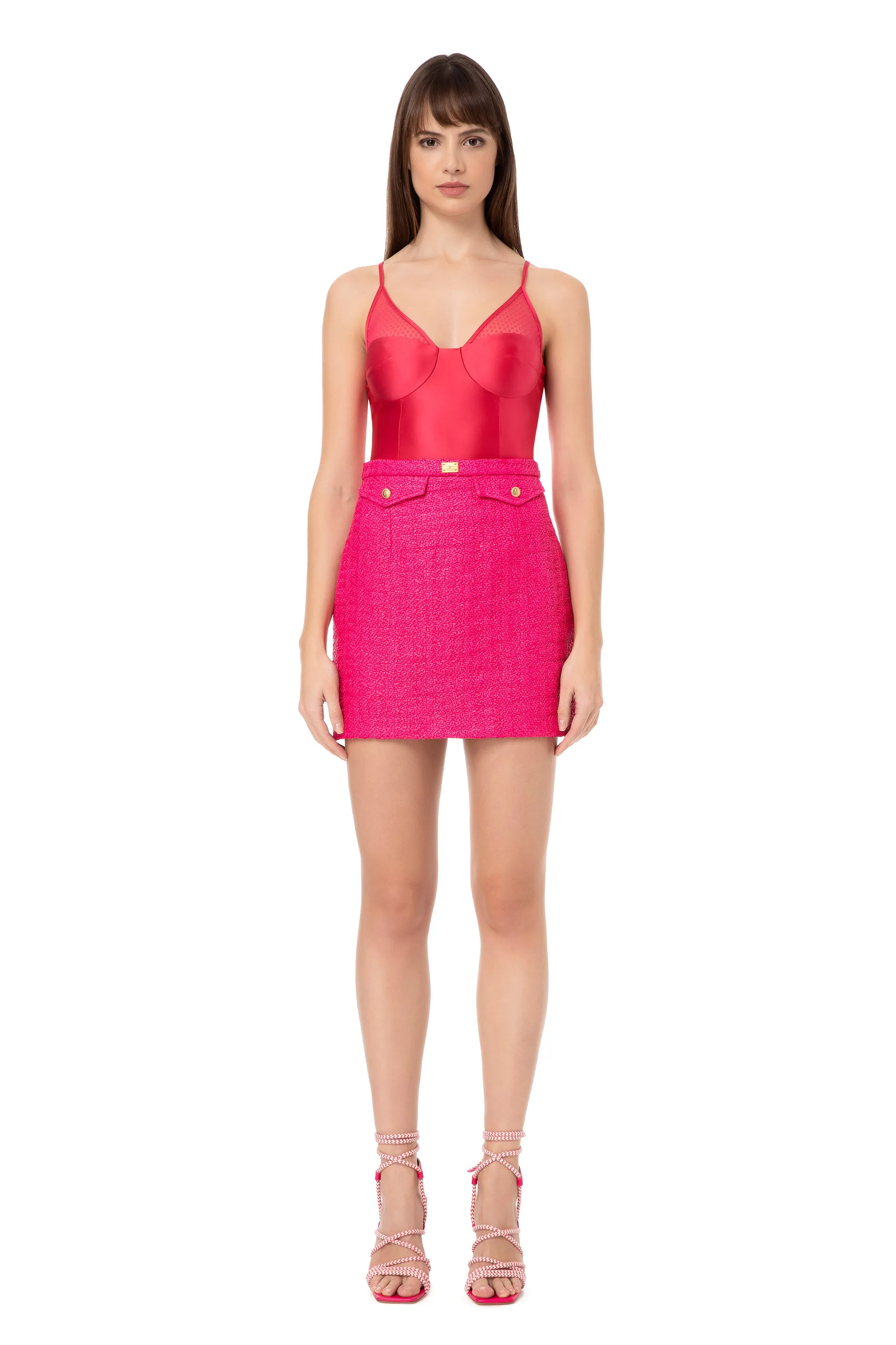 Body in lycra e tulle