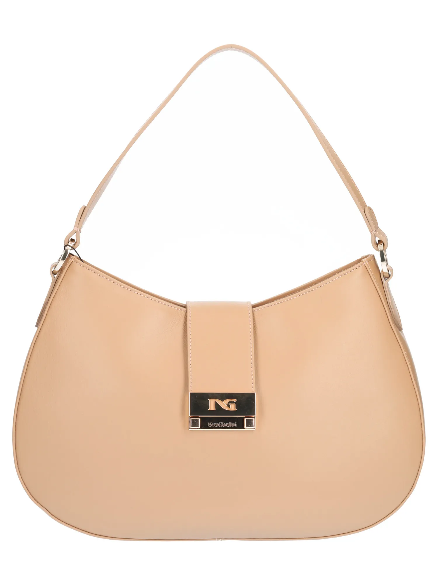 Borsa shopping Nero Giardini da donna cuoio