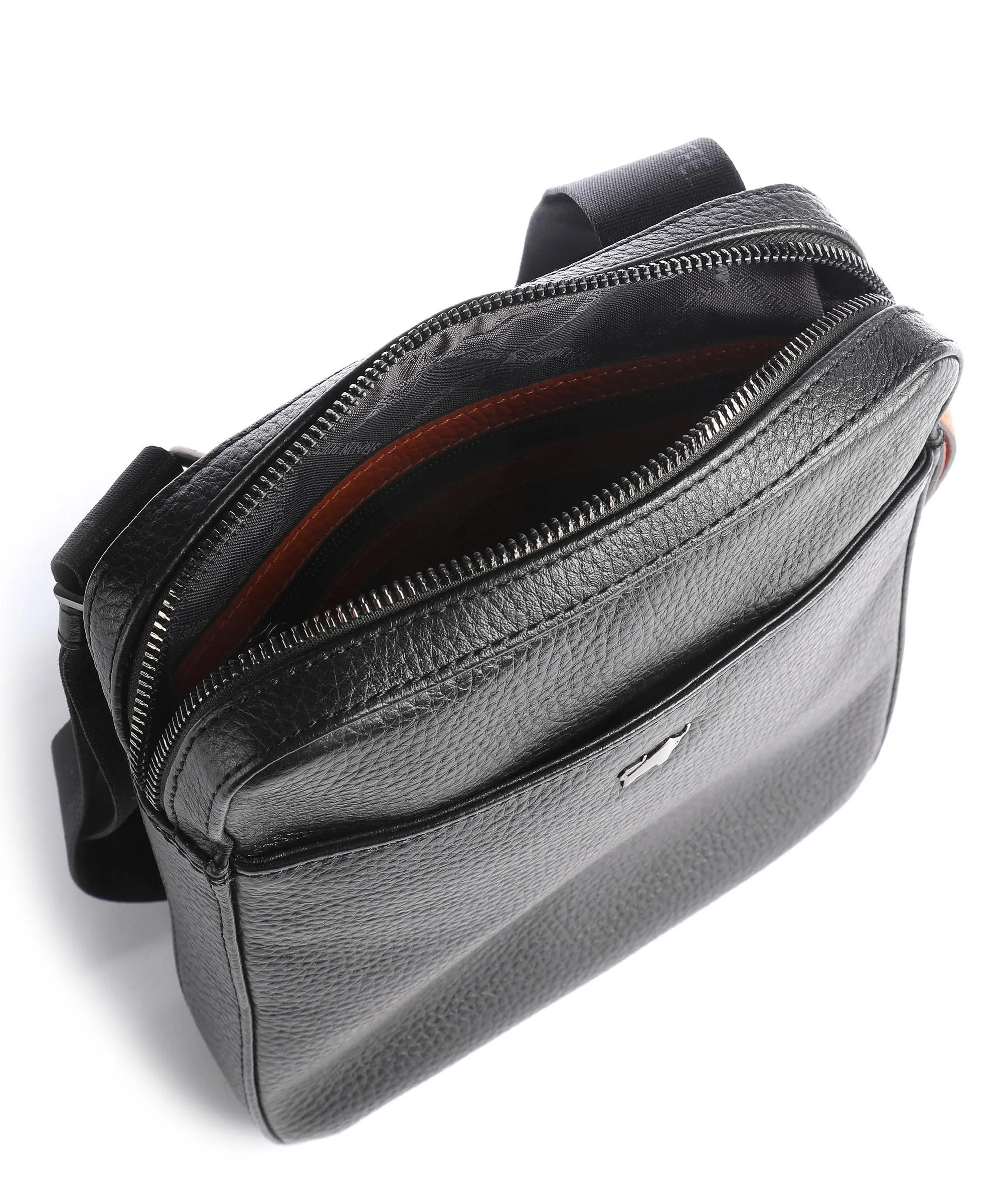  Braun Büffel Novara Borsa a tracolla pelle di vacchetta grana nero  