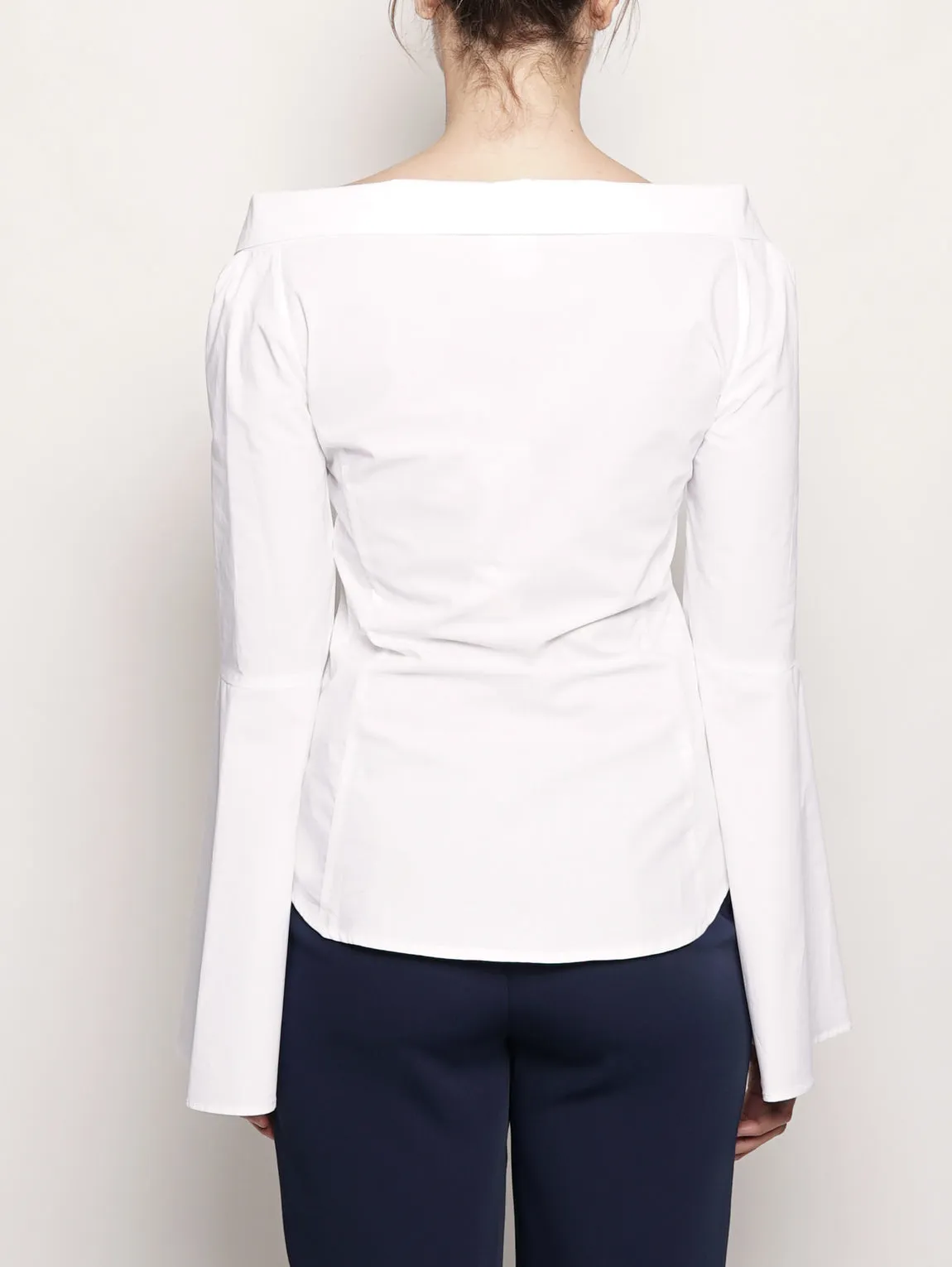 Camicia con Revers Bianco
