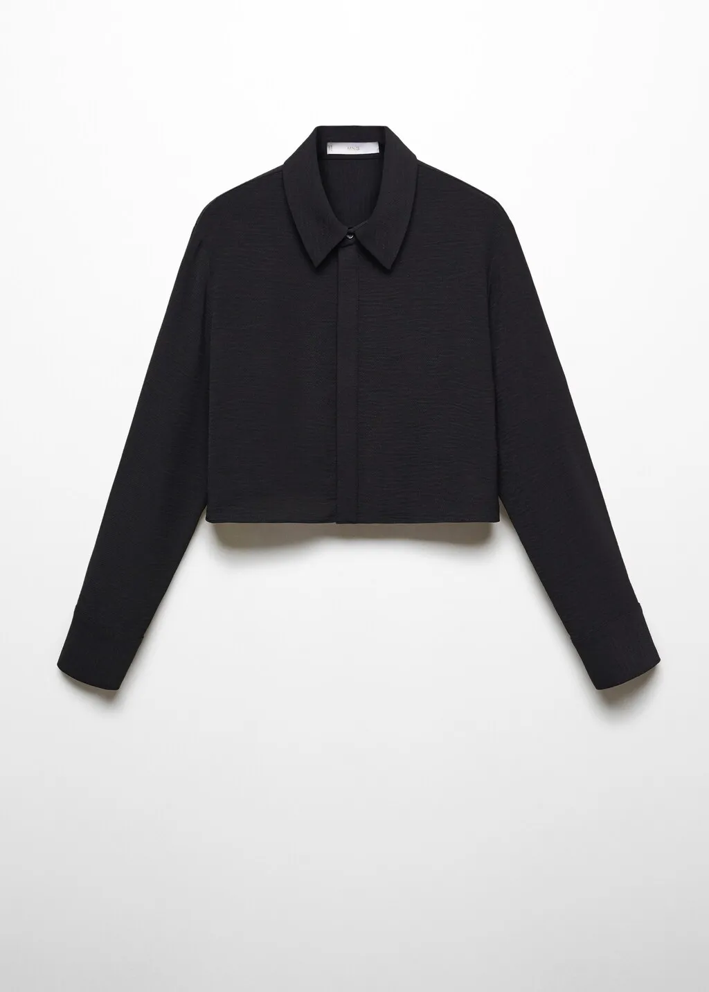 Camicia crop fluida