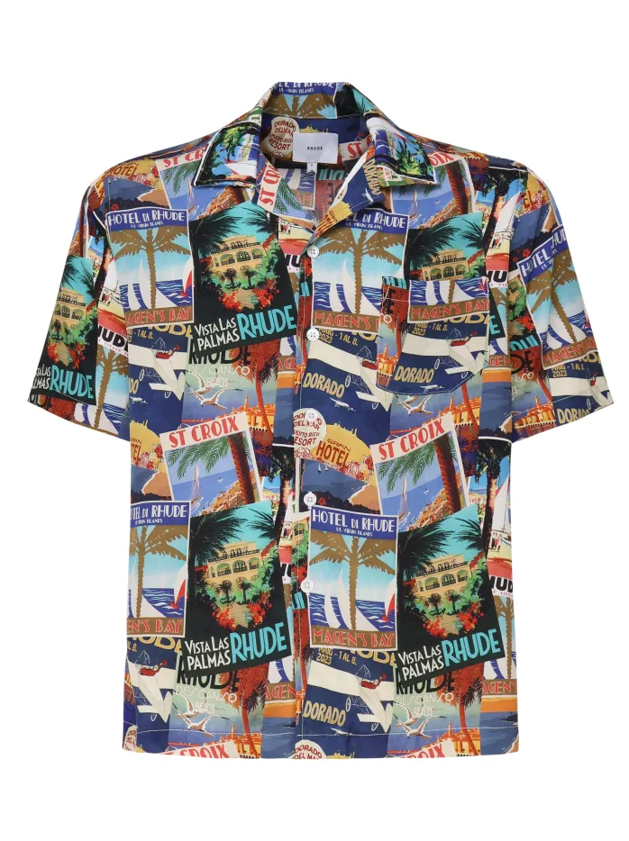 CAMICIA STAMPATA IN SETA
