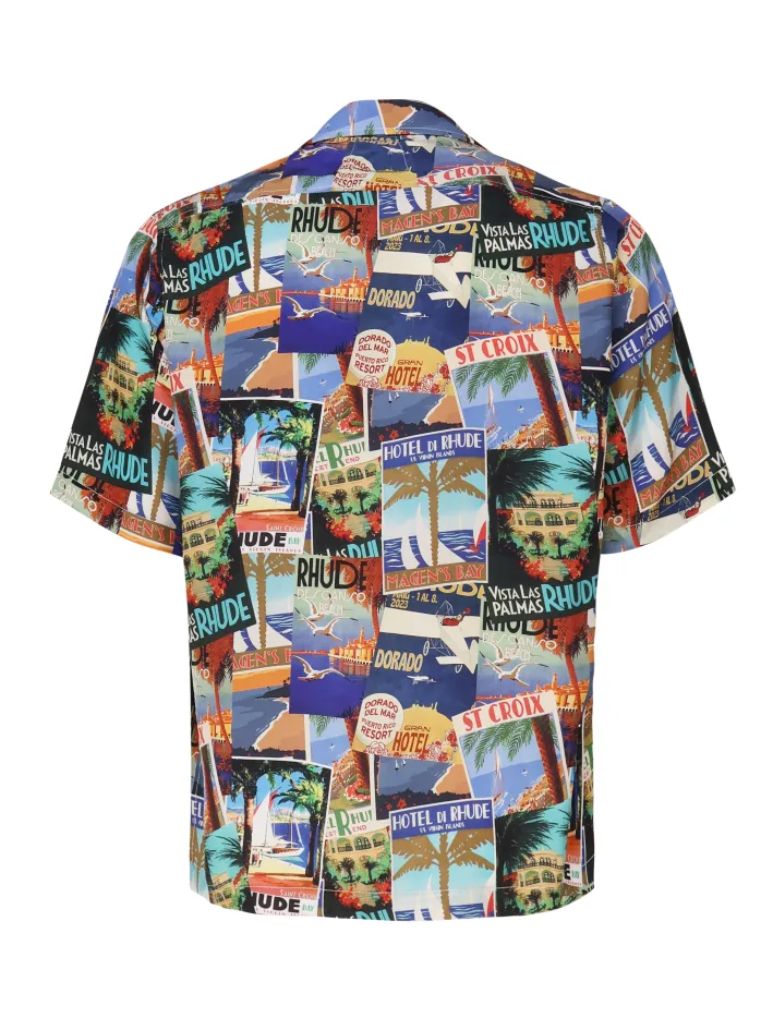 CAMICIA STAMPATA IN SETA