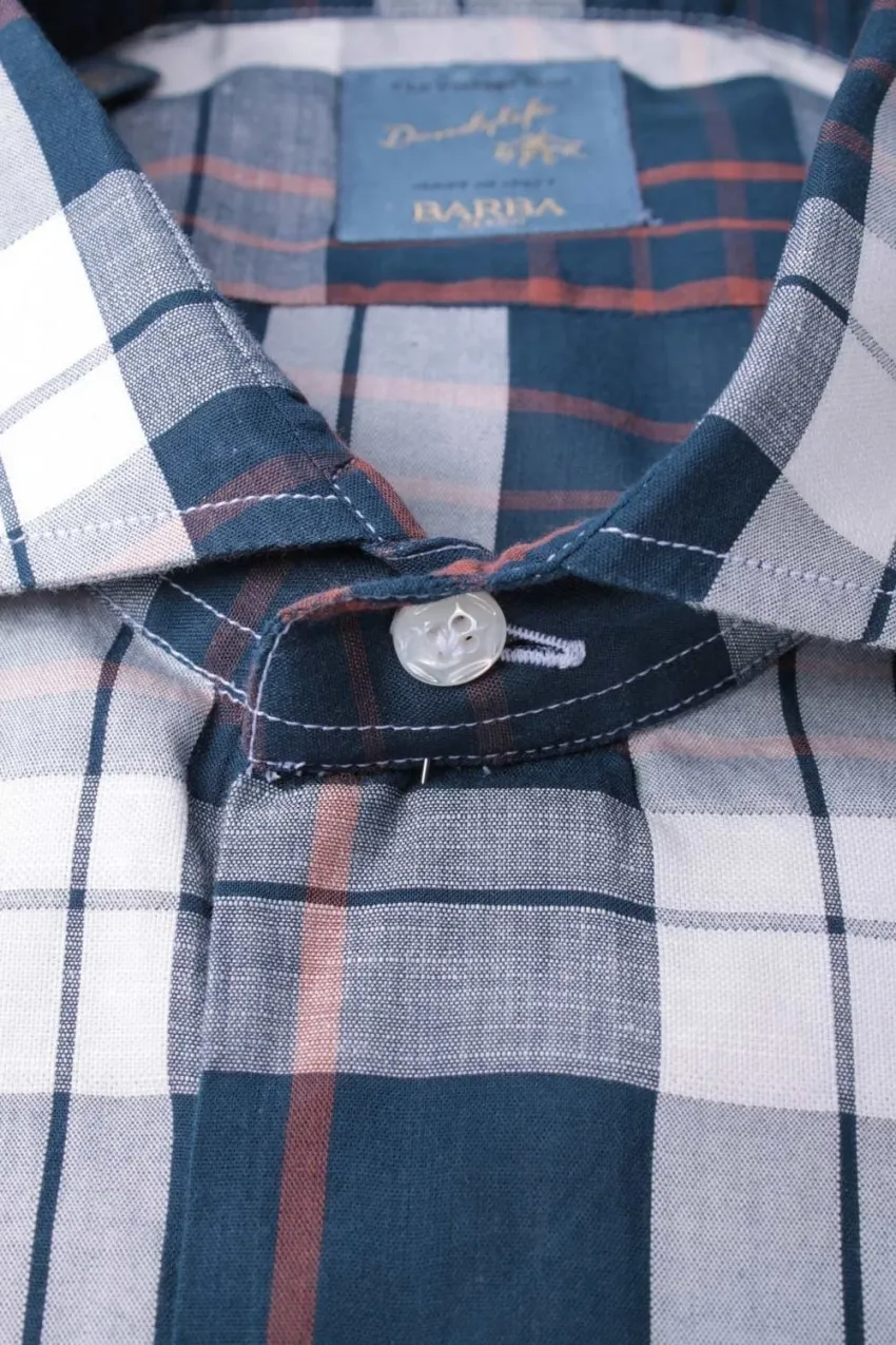 Camicia Uomo Barba Napoli Blue