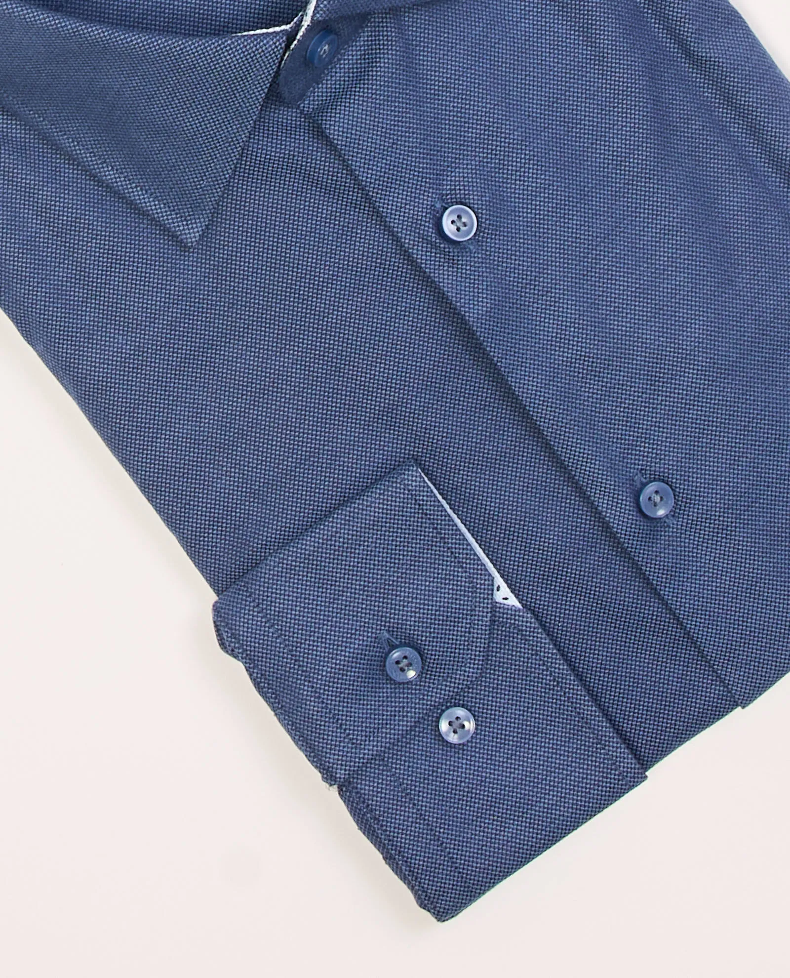 Camicia uomo Boss con trama Oxford colore blu