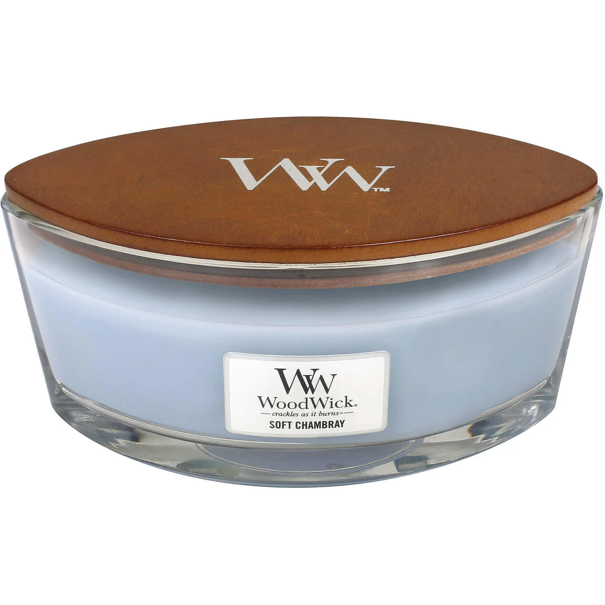 Candela ecologica WoodWick colore Blu
