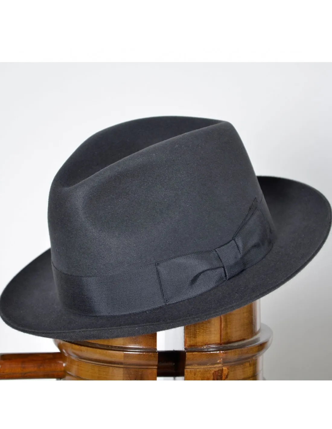 Cappello Borsalino mod fedora Nero MOD FEDERICO