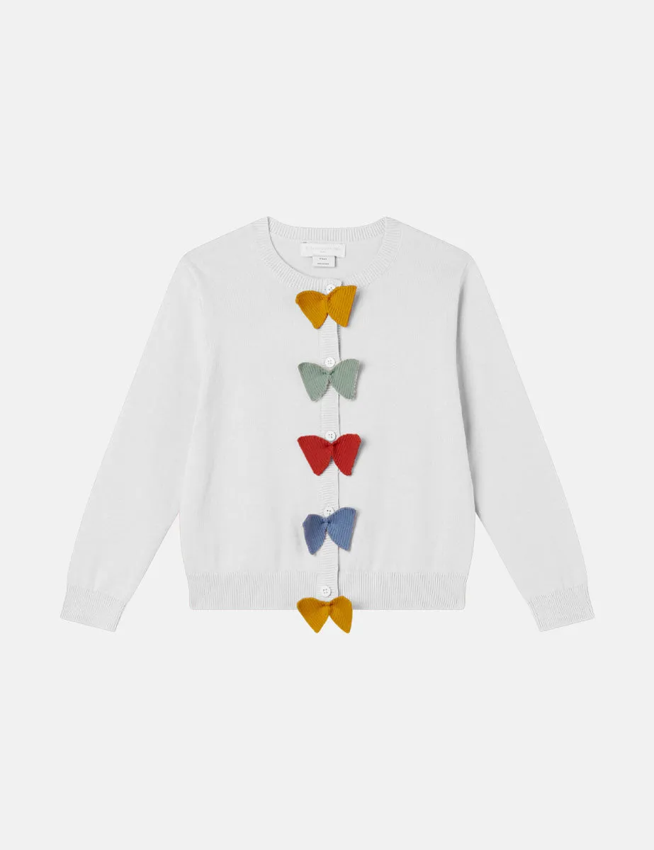 cardigan fiocchetti avorio
