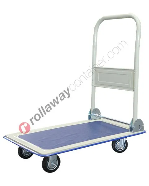 Carrello 4 ruote con pianale kg 300 abbattibile Thor
