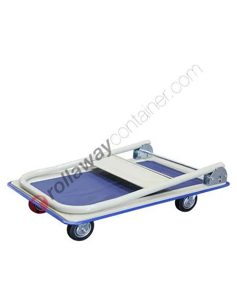 Carrello 4 ruote con pianale kg 300 abbattibile Thor