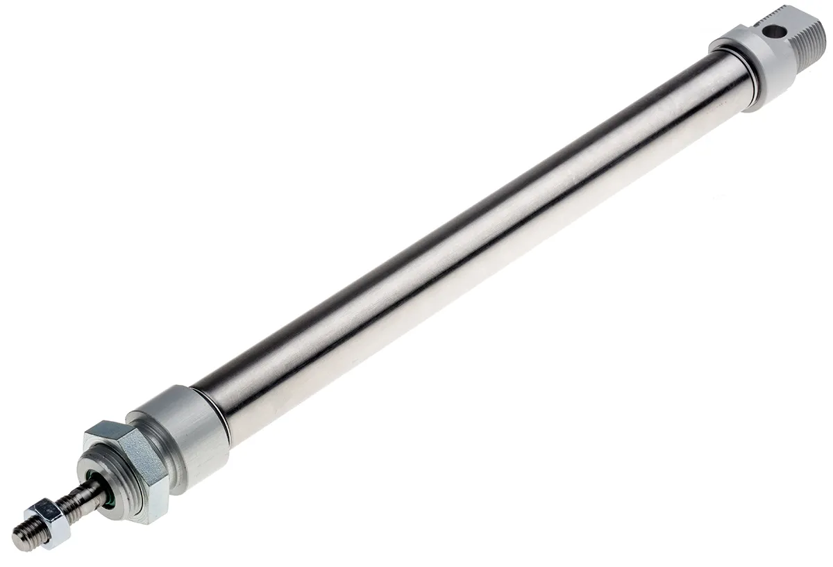 Cilindro pneumatico a stelo RS PRO ISO 6432, Doppio effetto, foro da 20mm, corsa 200mm, 10bar max