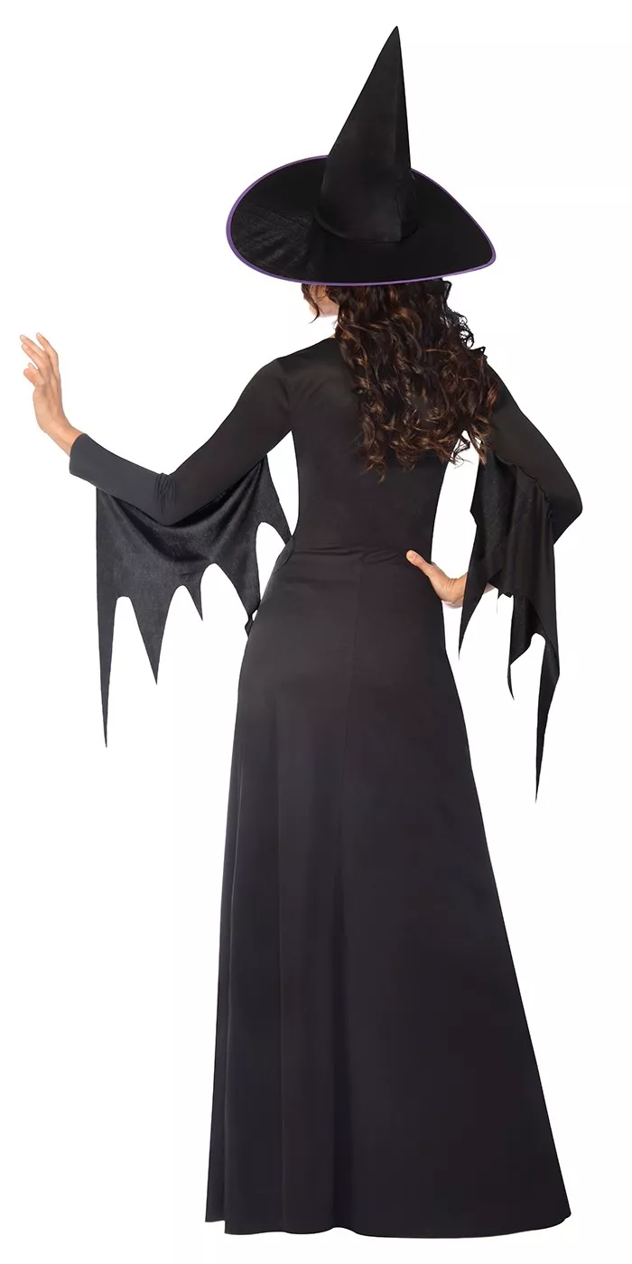 Classico costume da strega viola-nero