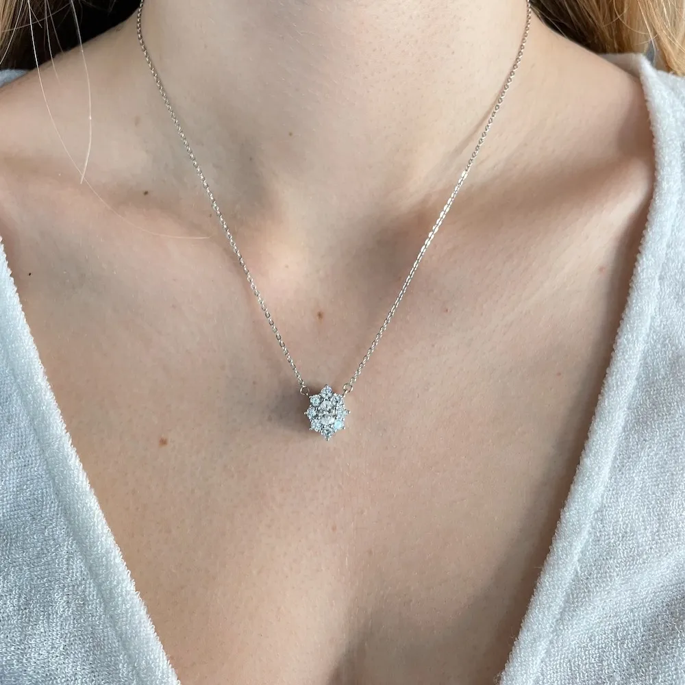 COLLANA KATE ZIRCONI ARGENTO 925%
