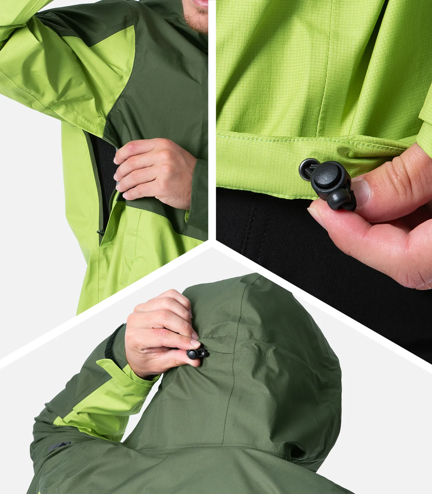 COSMIQUES- Uomo Giacca Ultrashell® - Impermeabile e Traspirante