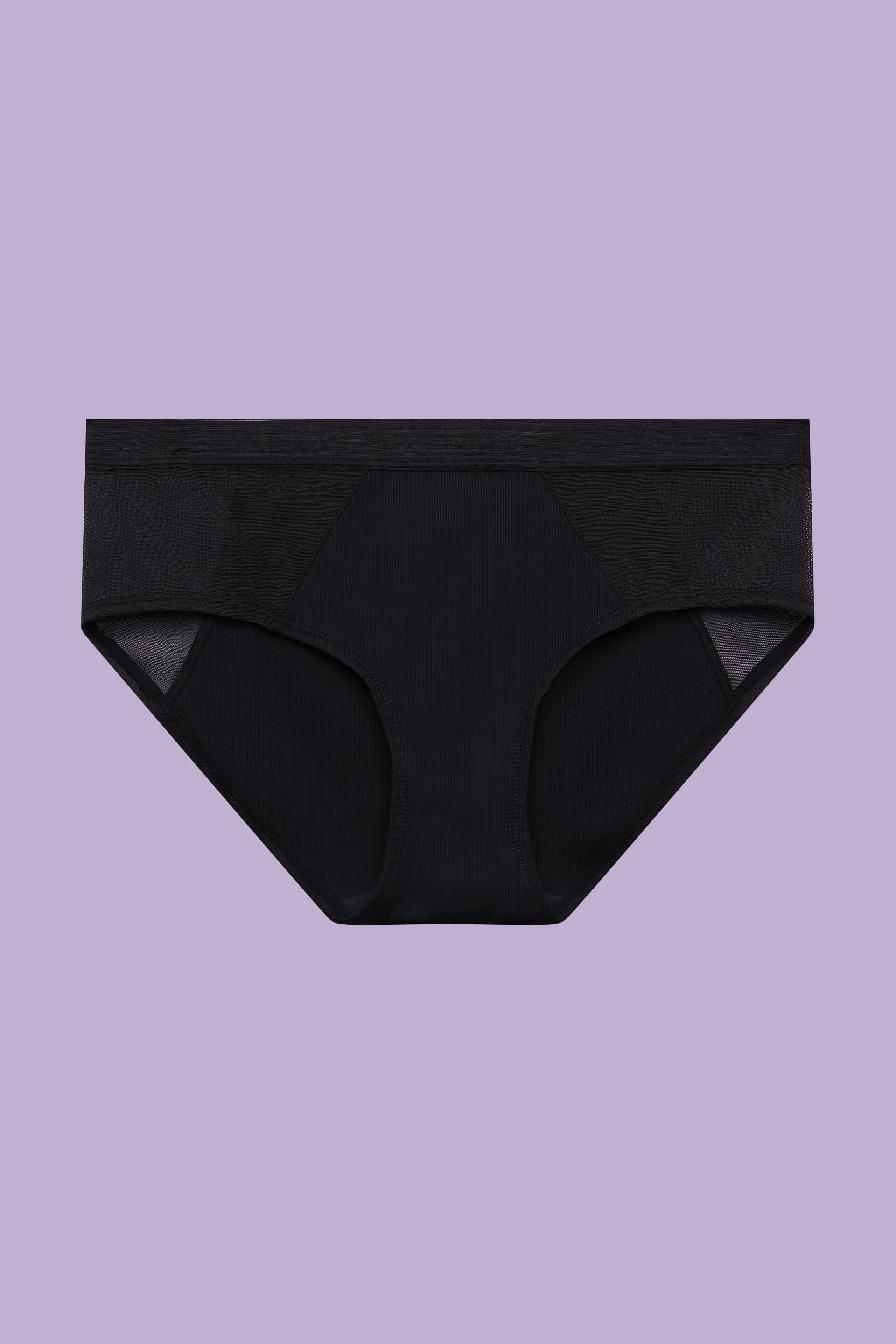 Culotte corte con logo in mesh e microfibra