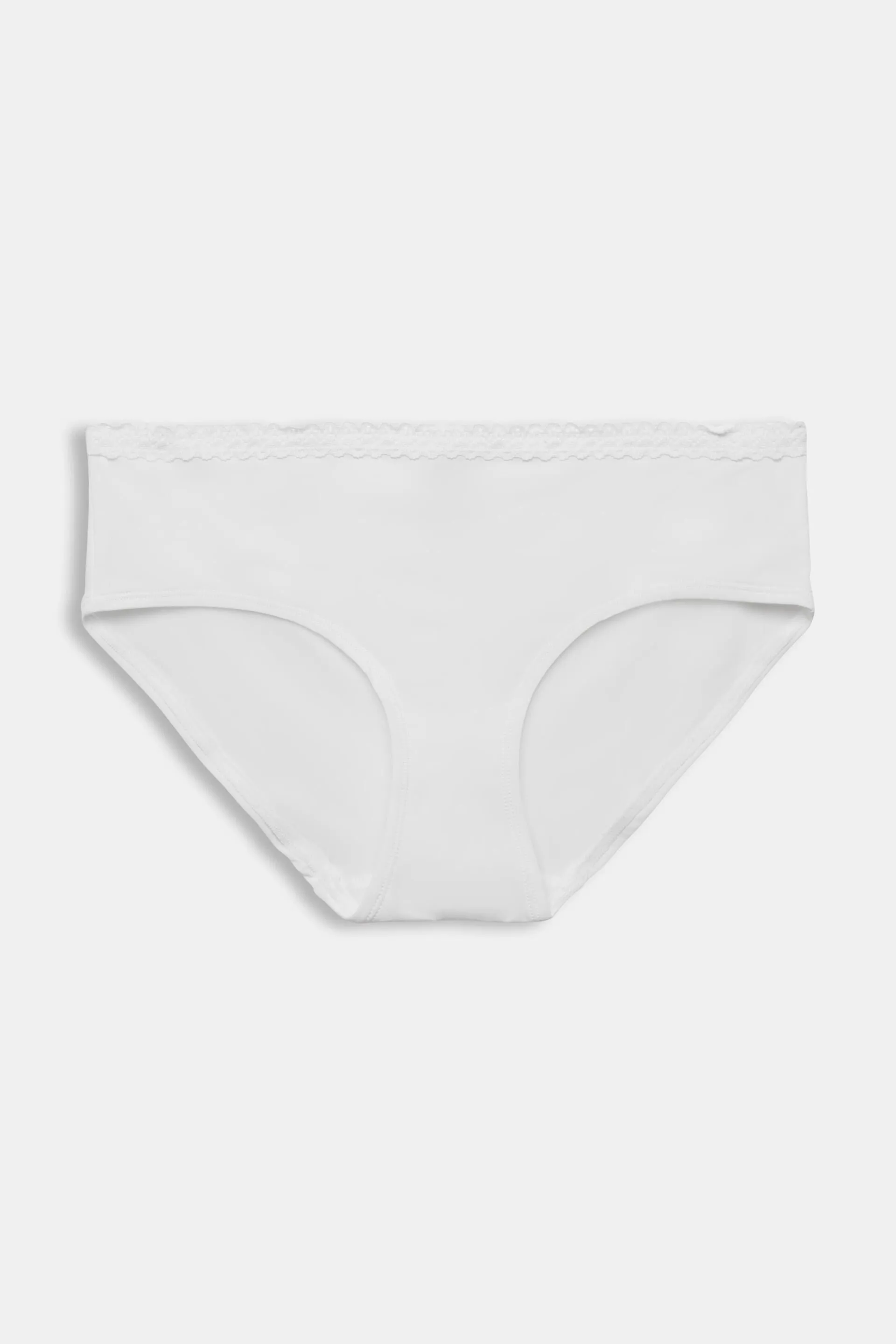Culotte in microfibra a vita bassa con bordo in pizzo