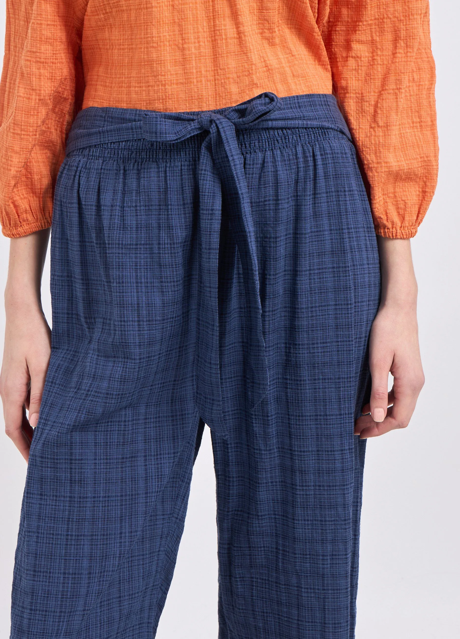Culotte wide leg in cotone donna