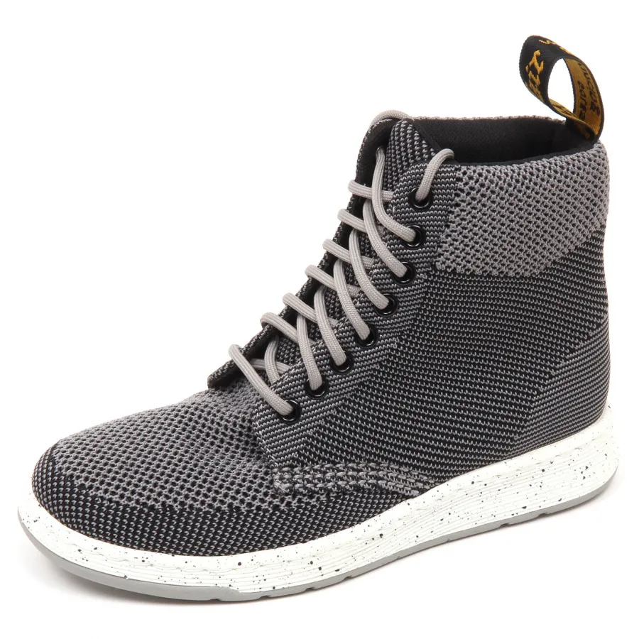 D6412 (without box) sneaker donna tissue DR. MARTENS grigio/nero shoe woman