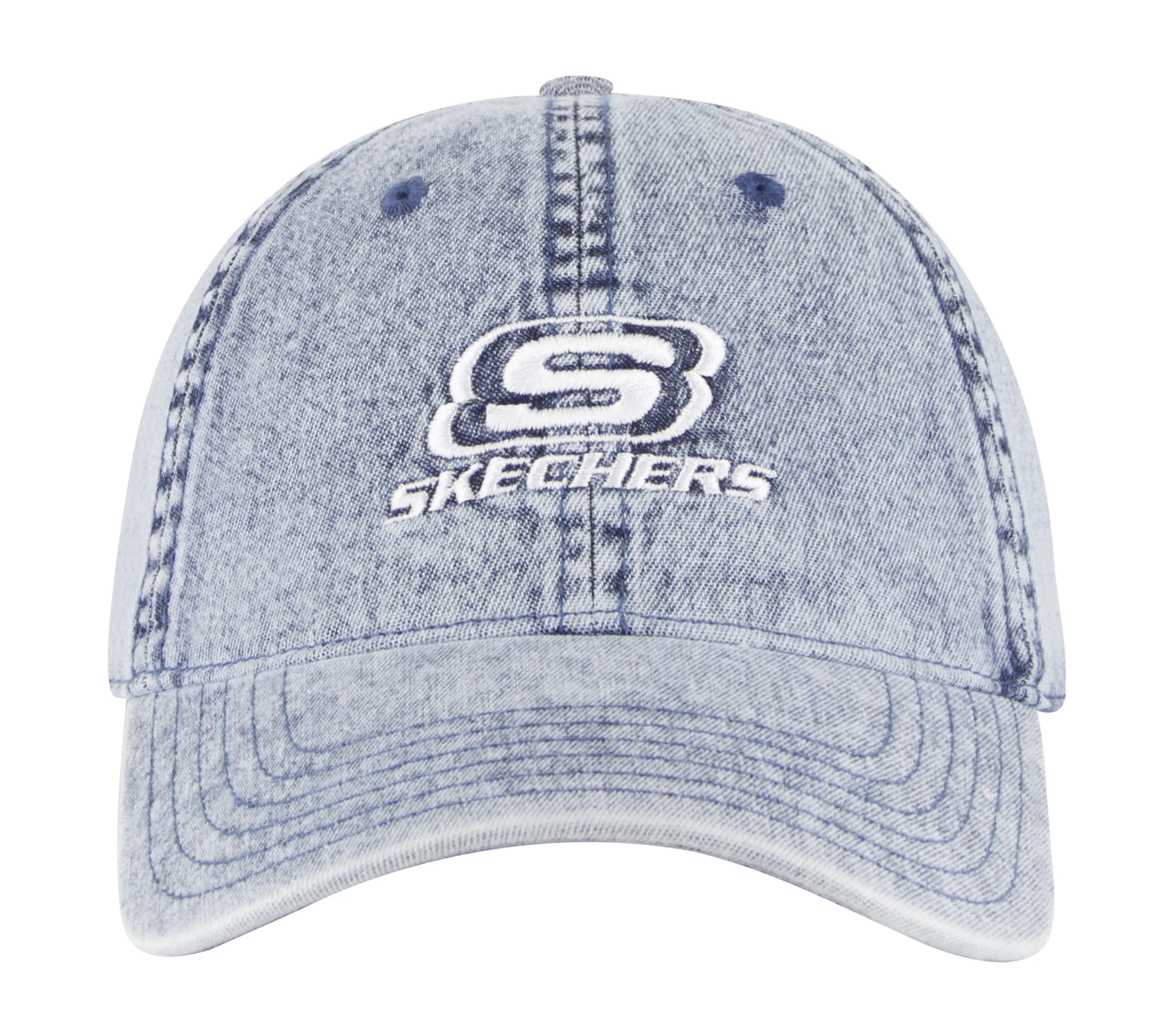 Denim Embroidered Hat