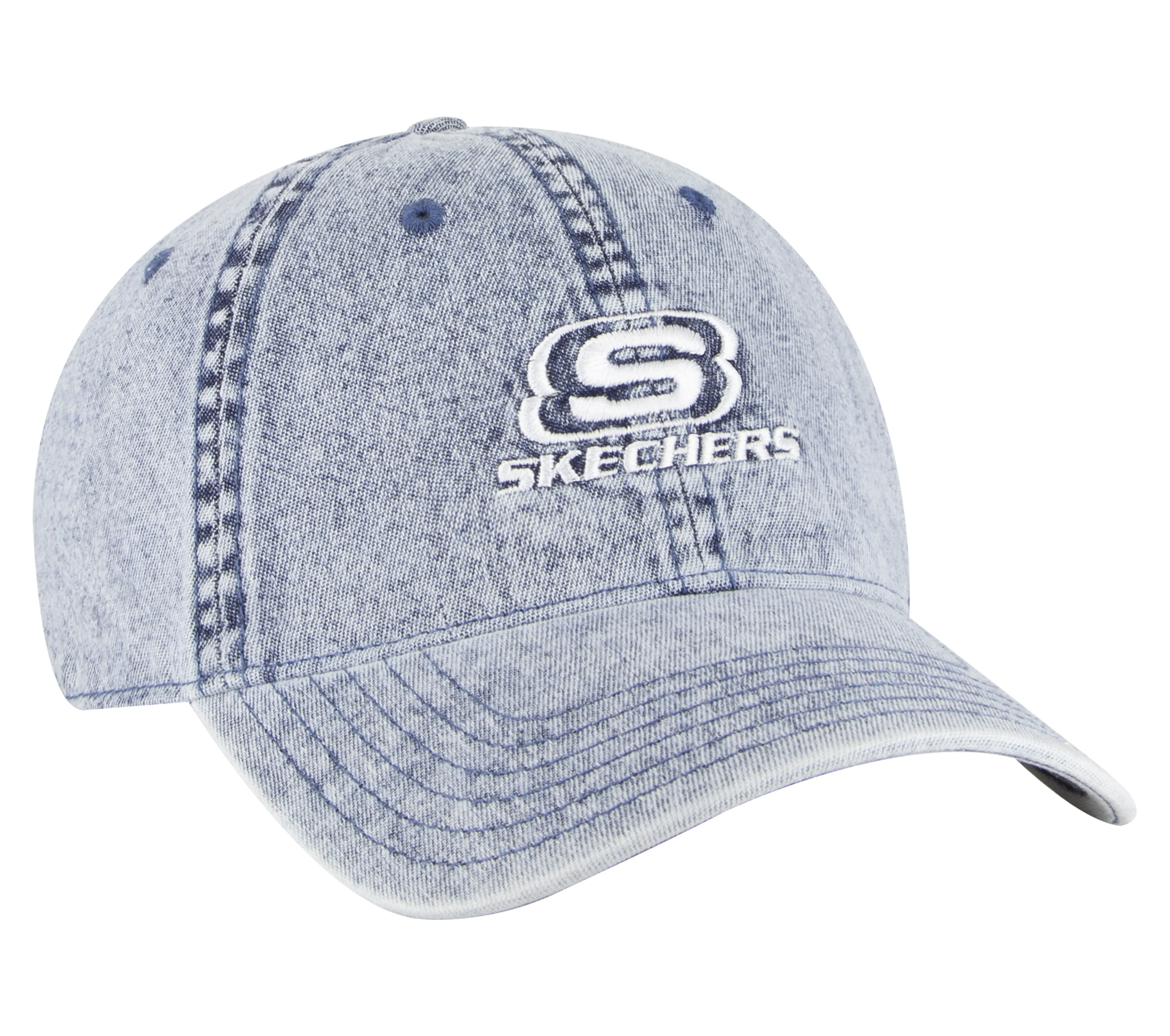Denim Embroidered Hat