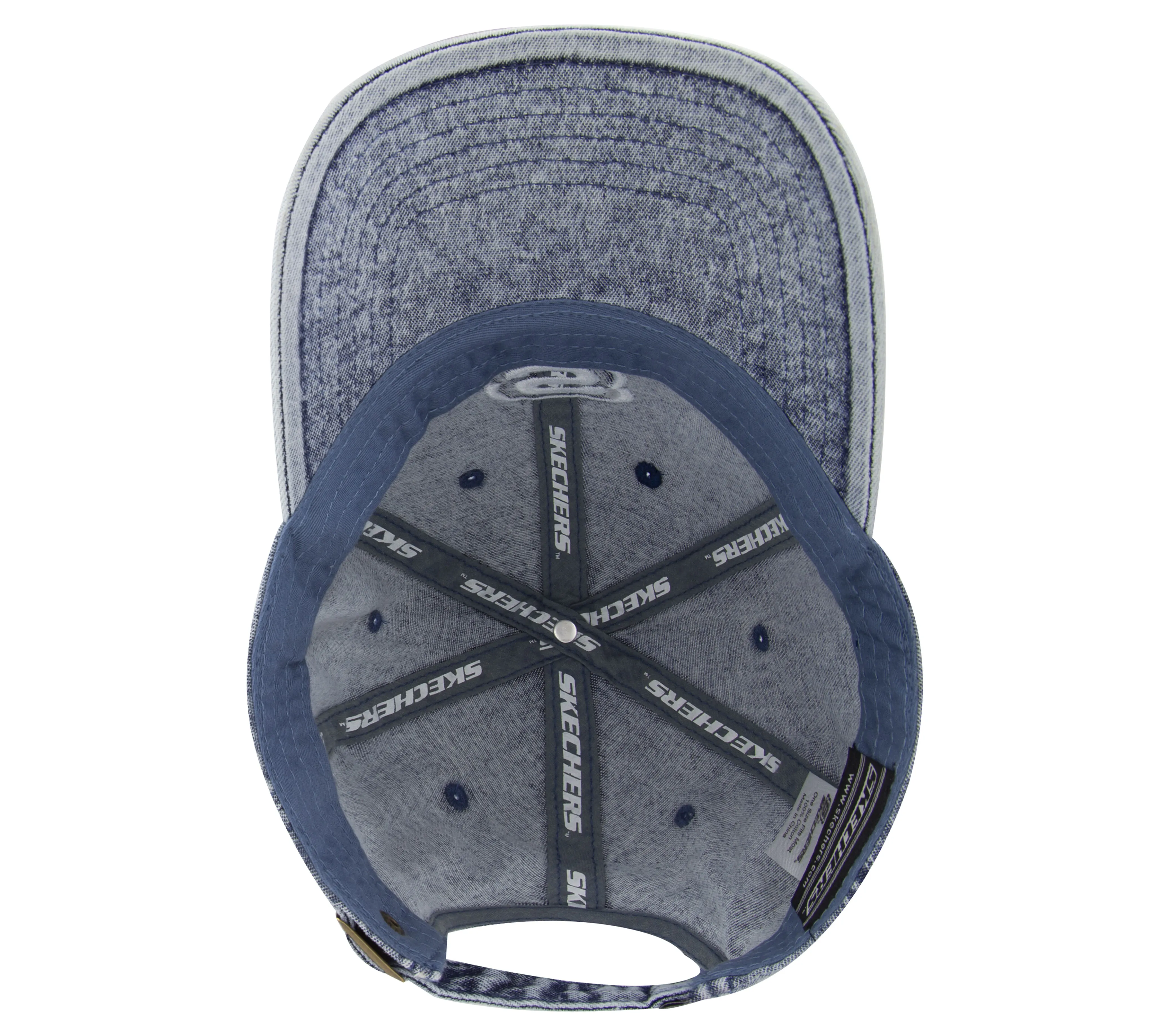 Denim Embroidered Hat