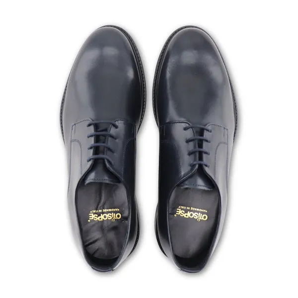 Derby in pelle blu