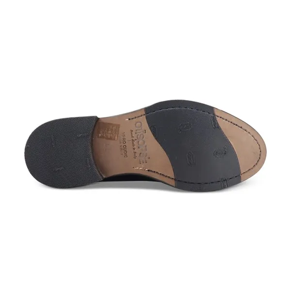 Derby in pelle blu