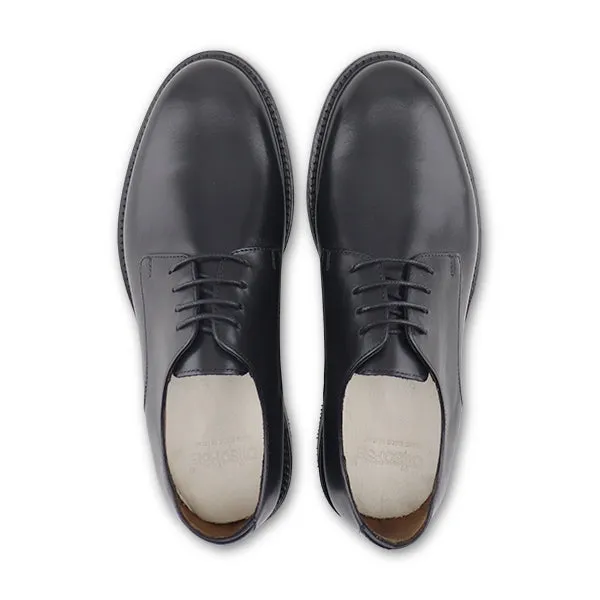 Derby nero in pelle