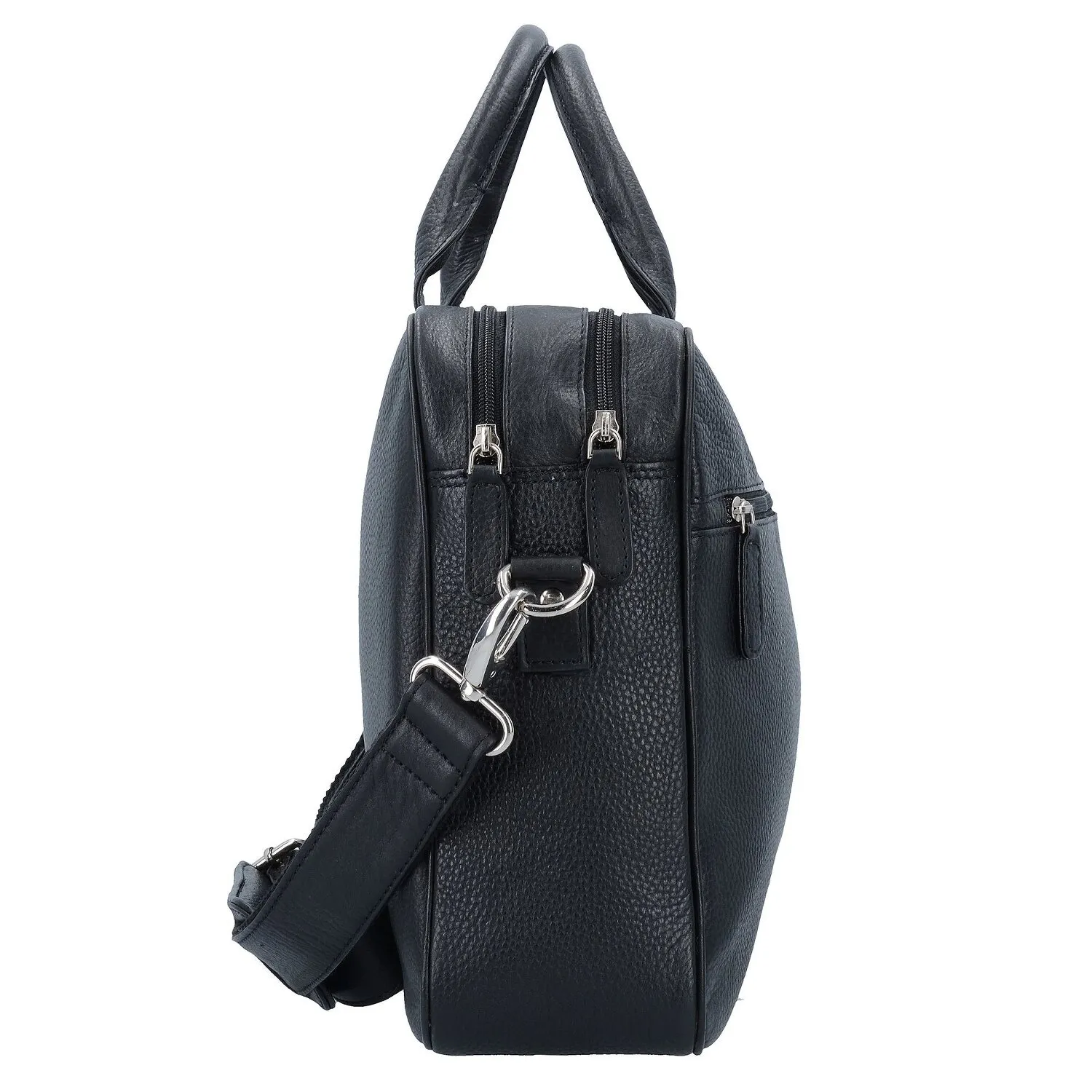 Dermata Cartella in pelle con scomparto per laptop da 40 cm