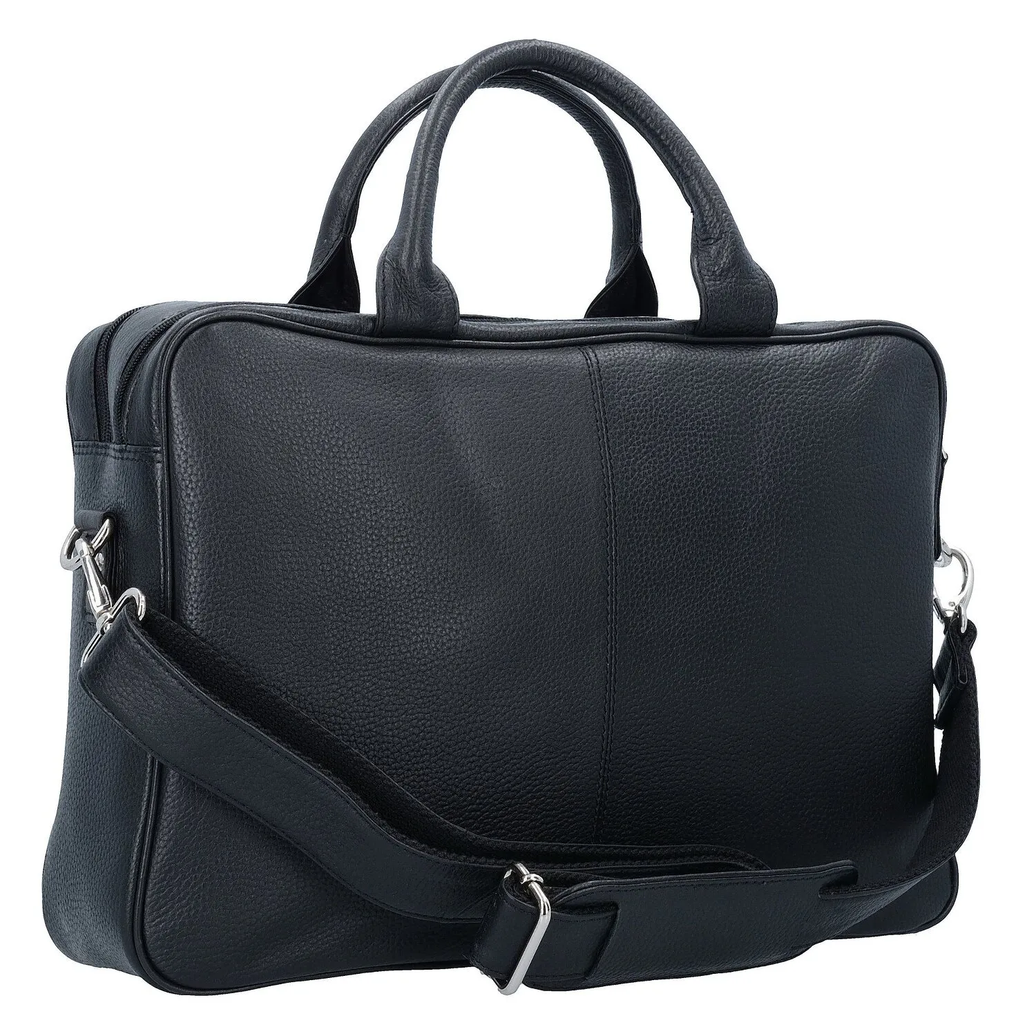 Dermata Cartella in pelle con scomparto per laptop da 40 cm