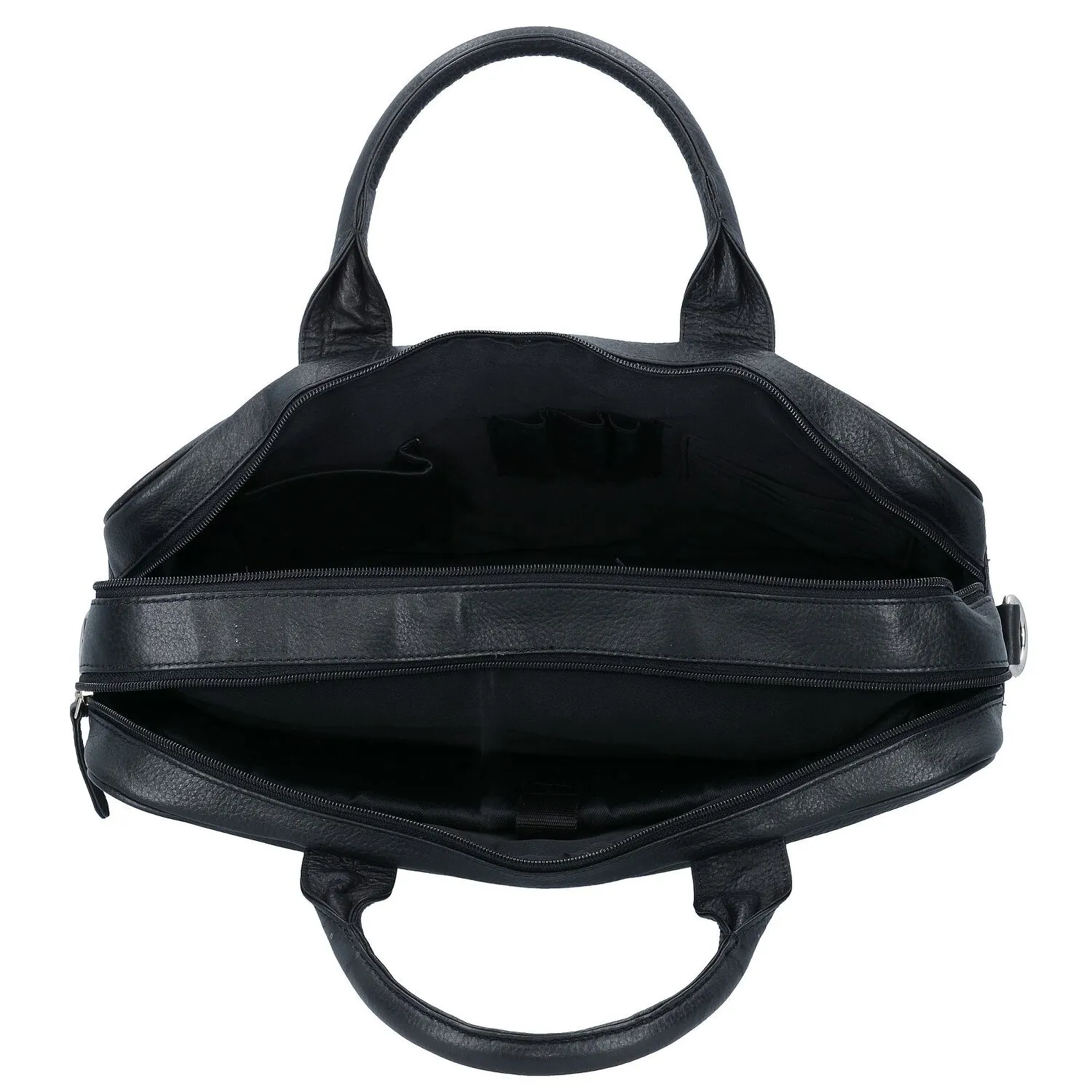 Dermata Cartella in pelle con scomparto per laptop da 40 cm