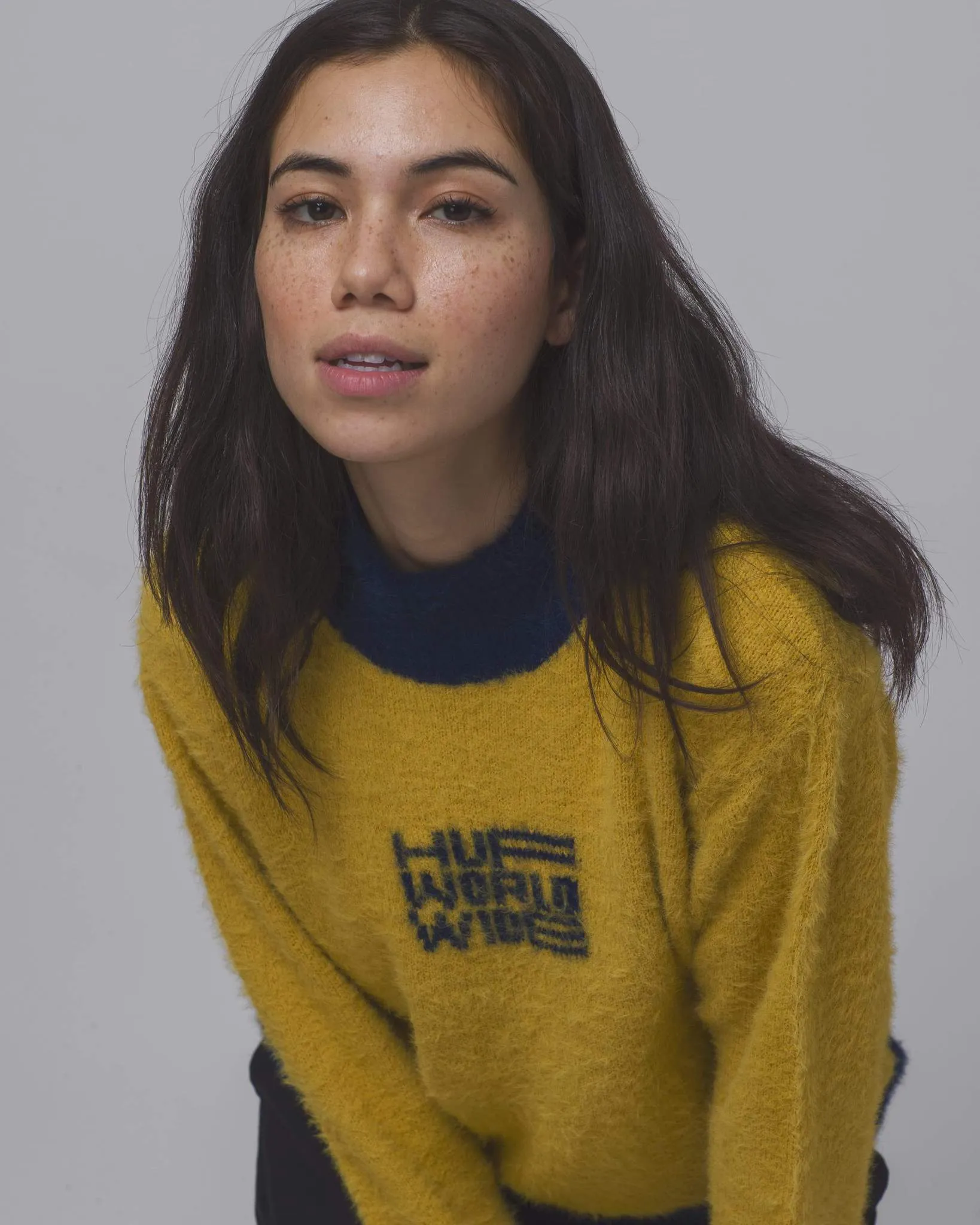 Disorder Jacquard Knit Sweater Gold