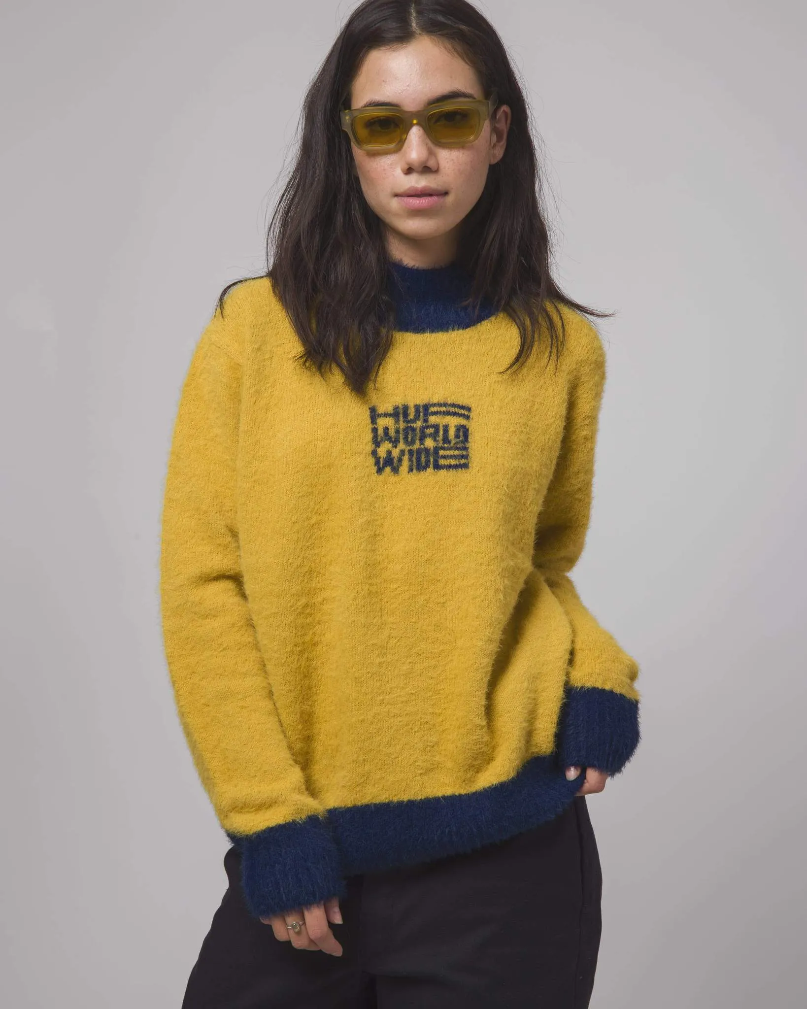 Disorder Jacquard Knit Sweater Gold